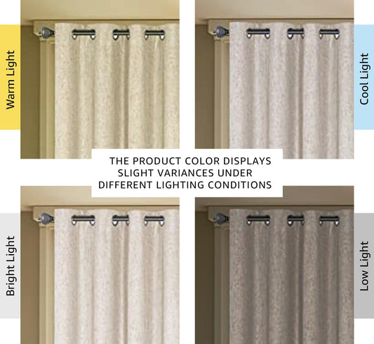 Linen Blackout Curtains Durable Thick Textured Linen Look 100% Blackout Patio Door Curtain Rust-Resistant Grommets Extra Wide Sliding Curtain 100" W x 84" L - Natural