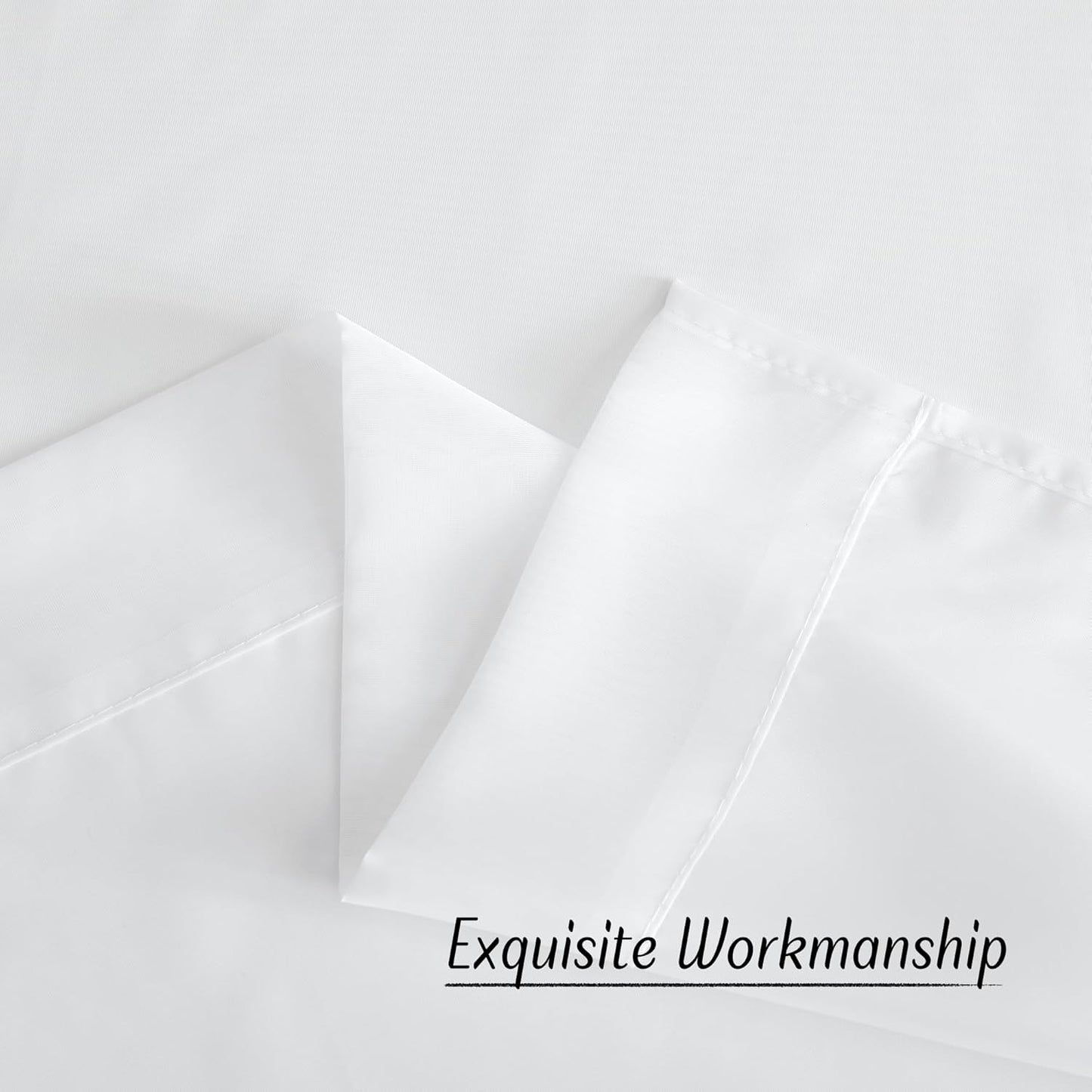 2 Panels White Sheer Curtains – Lightweight Voile Drapes for Bedroom, Living Room &amp; Archways | Grommet Top | 54"W x 84"L Each Panel | Total Width 108 Inches
